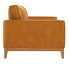 Airy 3 Seater Sofa In Leatherette Brown Color