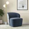 Portia Fabric Accent Chair in Calico Peony White Colour