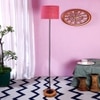 Estelle Pink Cotton Shade Floor Lamp