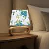 Devansh Multicolor Cotton Table Lamp With  Wood Natural Base -14