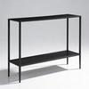 Regan Metal Console Table in Black Colour