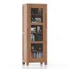 Murano Bookshelf cum Display Unit Finish Amber Walnut