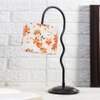 Multi cotton Zig Zag Curvy table lamp with Iron Base (SP36)