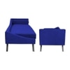 Kawa Velvet Chaise Launger in Navy Blue Colour