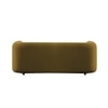 Zenol Boucle Fabrict 3 Seater Sofa In Yellow