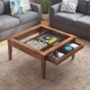 Tate Square Solid Wood Coffee Table In Teak Finish