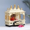 D'Dass Sheesham and Mdf Wooden Home Temple For Pooja Mandir For Home