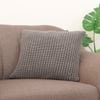 Henry Medium Grey Cotton Knitted Cushion Cover 18X18 Inches
