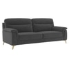 Niwara Velvet 3 Seater sofa in Dark Grey Color