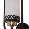Eliante Modern Wall Lights Mild Steel, Glass & Glass Material Brown,Gold & White Finish