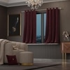 Stoa Paris Velvet Curtains for Window, Premium Dim-Out Curtain for Pack of 2, Date Night - Vintage Rose