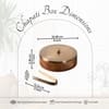 Classic Acacia Wood Masala Box Gold