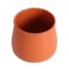 Glossy Flower Pot Single In Orange Colour