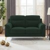 Niwara Velvet 2 Seater  sofa in Green Color