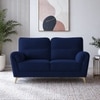 Osbert Velvet 2 Seater Sofa in Navy blue Color