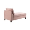 Bali Fabric Chaise Lounger in Pink Colour