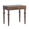 Aninya Shesham Solid Wood 1 Drawer Desk In Provincial Teak Finish