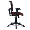 Peacifice Mid Back Ergonomic Chair in Brown Colour