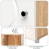 Lofty Tall Wardrobe with Circular Pattern Design for Modern Bedroom Interiors