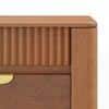 Toledo Solid Wood Bedside Table In Amber Walnut Finish