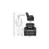 William Leatherette One Seater Manual Recliner in Black Colour