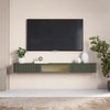 Estella Wall Mounted TV Unit Almond Green Finish