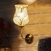 Devansh Metal Electric Wall Light in Gold Colour with Multicolor Shade Count of 1 Light