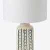 Maiori Handicrafted Table Lamp in Black, blue and white Colour