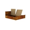 Stainfleld Sheesham Wood King Size Bed Box Storage Storage Honey OakOak Finish (72 x 78 inches)