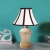 Devansh Multicolored Cotton  Shade  Lamp With  Wood & Mosaic Base For Decoration /Office/Home/Gifting/Study For Office/Home/Gifting -(12X12X16) Inches -
