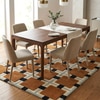 Presto Gold Geometric Hand Tufted Wool Carpet 6X9 Feet