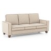 Apollo Neo  High Back 3 Seater  Fabric Sofa In Classic Beige Colour