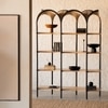 Andaman Katchall Solid Wood Shelving Unit in Black Colour