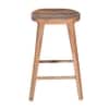 Loft Bar Stool In Natural Finish
