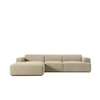 Sophisticated Wood Right Aligned 3-Seater With Upholstery Non Storage Sofa In Grey Colour