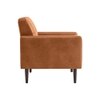 Clark PU Leather Armchair- Tan