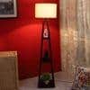 Sarah Beige Jute Shade Floor Lamp