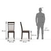 Ava 4 Seater Dining Table With 4 Chairs (Finish : Umber Walnut)