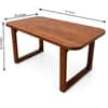 Elegant Solid Wood 4 Seater Dining Table Set with Chairs