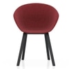 Poulain Fabric Accent Chair In Red Colour