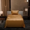 Stoa Paris Single Bedsheet with 1 Pillow Cover sheet with Eternal Glow Gold