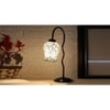 Multicolor Mosaic Glass Zig Zag Curvy Table lamp with Iron Base (EN13)