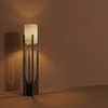 Solitaire Beige Jute Floor Lamp with Beige Jute Base