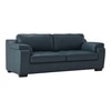 Trissino 3 Seater Luxury Italian Leather Sofa In Aegean Sea