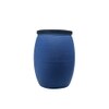 Metalsmith Metal Side Table in Blue Finish