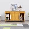 Hexa Red Multipurpose Storage Cabinet With 2 Drawer 4 Door in Giant Wood Colour