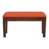 Arbor 4 Seater Dining Set with Orange Cushioned Bench