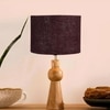 Devansh Brown Jute Table Lamp With Wood Natural Base (7X18.25 Inches)-17