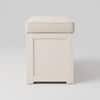 Canora Solid Mango Wood Storage Trunk Cream White