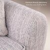 Opus 3 Seater Fabric Sofa in Dusk Grey Colour
